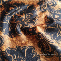 Tissu de rideau de style africain imprimé populaire 100% polyester